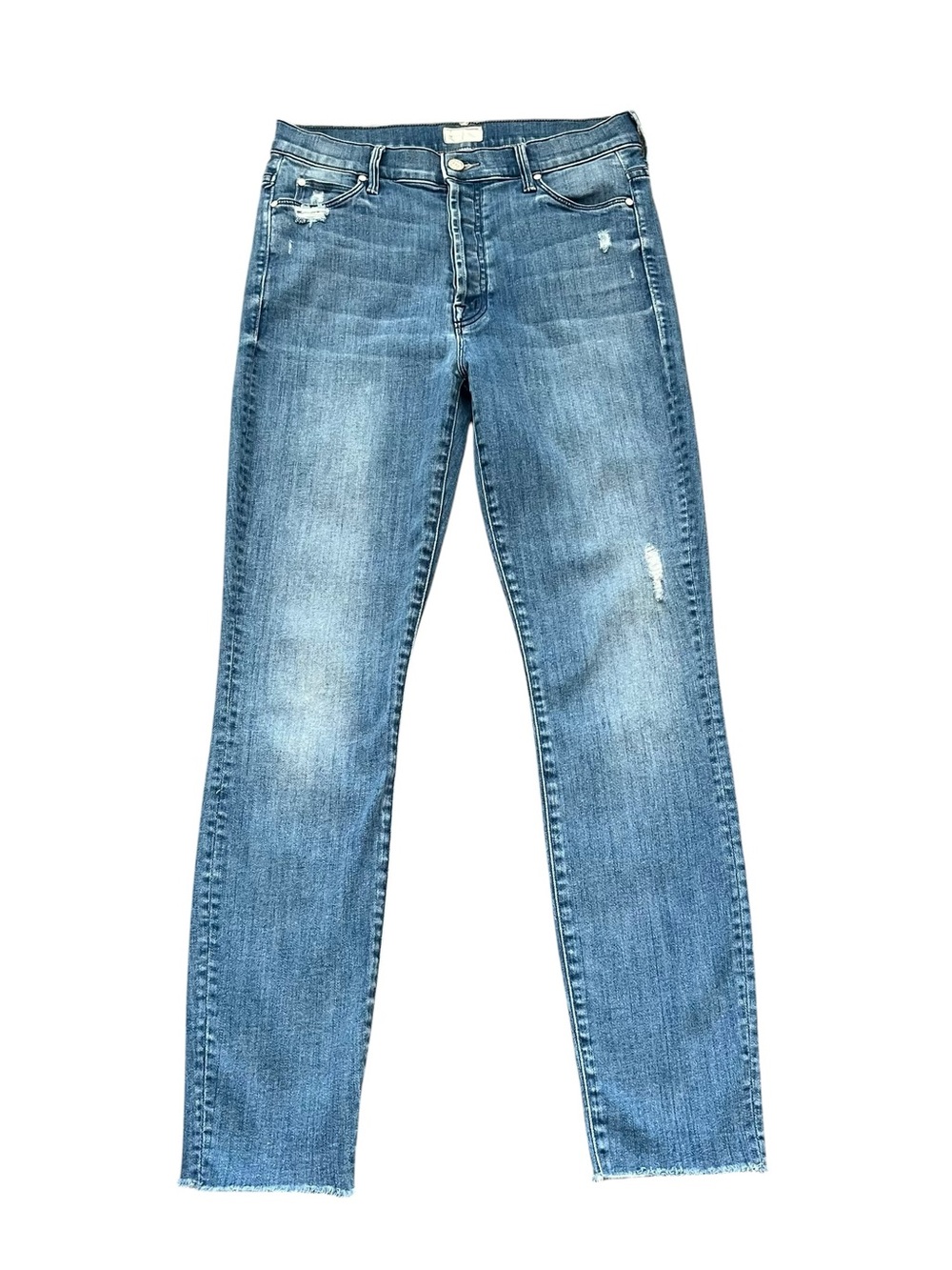 MOTHER The Stunner Ankle Fray Graffiti Girl Jeans Size 27 - Picture 3 of 16